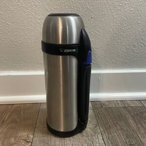 Zojirushi Stainless Steel Thermal Carafe Hot Cold Beverage Flask Handle